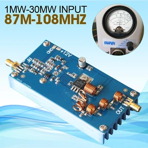 Finished 87M-108MHz 15W RF FM TX Transmission Power Amplifier AMP Heatsink - Zdjęcie 1 z 16