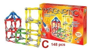 MAGNETIC WORLD Juego de construcción magnético - 148 piezas Kit de construcción Juguete educativo... - Imagen 1 de 8