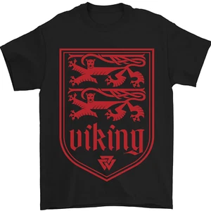 The Vikings Valknut Símbolo Leones Valhalla Camiseta Hombre 100% Algodón - Picture 1 of 104