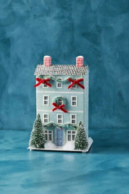 Anthropologie George Viv Light Up Townhouse Village Row House Emily Taylor NEW - Image 1 of 4