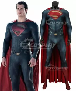 DC Superman Man of Steel Kal-El Clark Kent Zentai Overall Cosplay Kostüm - Bild 1 von 11