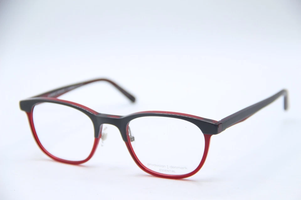 NUEVAS GAFAS PRODESIGN DINAMARCA 3608-1 C. 6631 NEGRO ROJO MONTURAS AUTÉNTICAS 49-20 Foto 1 de 4