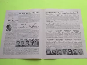 PROGRAMMA NEWSLETTER CALCIO VINTAGE APRILE 1948 LOS ANGELES DONS SIDELINES - Foto 1 di 4