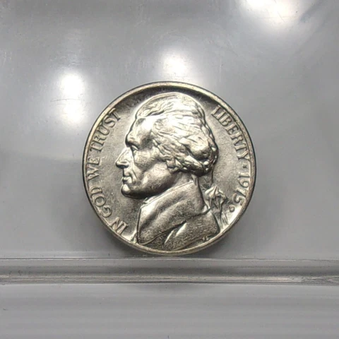 1975-D Jefferson Nickel U.S. Coin BU Cover