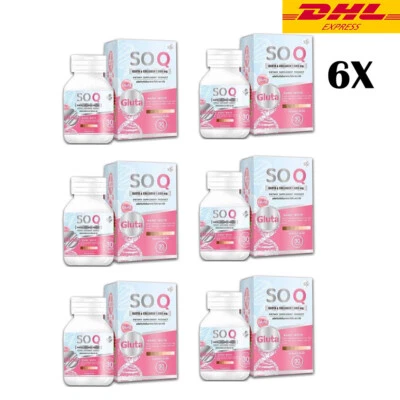 SO Q Gluta 胶原蛋白减少皱纹黑斑雀斑淡化 6X — 第 1/4 张图片