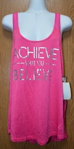 Womens Pink Silver Ideology Sleeveless Shirt Tank Top Size Medium NWT NEW - Picture 1 of 2