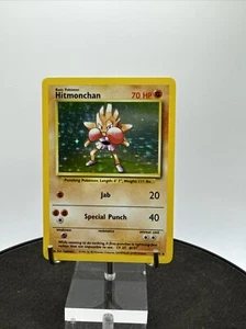 Pokemon TCG Hitmonchan Holo Vintage Pokemon Card Base Set 7/102 LP / NM - Picture 1 of 24