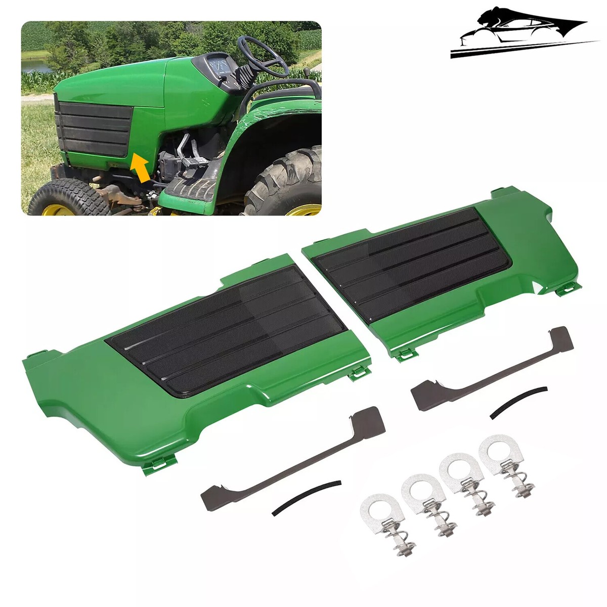 New RIGHT Side Panel KIT AM128982 Fits John Deere 445 LOW S/N - Foto 10