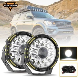 Pair 7" INCH 360-PRO LED Driving Lights Offroad Fog Lamp For Ford Truck Pickup - Picture 1 of 12