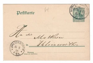 4722 - 1904GA Dr. 5 Pfg. Ihlienworth m. bahnpost Hannover Geestemünde - Bild 1 von 2