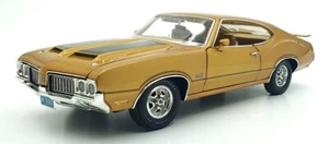 Acme 1/18 Scale Diecast A1805604 1970 Oldsmobile 442 Holiday Coupe - Gold - Picture 1 of 5