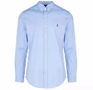 Ralph Lauren Hemd formell Herren Popeline Übergröße Tall Fit himmelblau XLT-4XLT 3XB - Bild 1 von 7