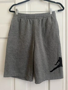 Jordan Nike Boy's BIG JUMPMAN SHORT Carbon Heather SZ: XL Extra Large EUC - Picture 1 of 5
