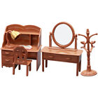 Miniature Wooden Dresser Dollhouse Desk Decor Kids Toy Gift