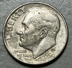 💫Rare 1996-D Roosevelt Dime (Visible Rim & Lettering ERRORS)💫 - Picture 1 of 6