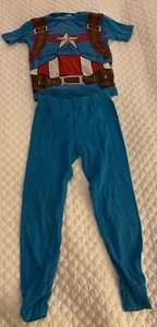 Boys Marvel Captain America Pajamas (size 6) - Picture 1 of 7