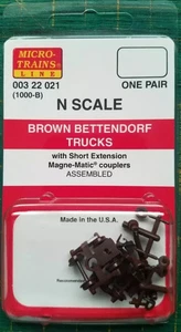 N MICRO TRAINS 003 22 021 Bettendorf Trucks w/short cpls 1000-B - Picture 1 of 1