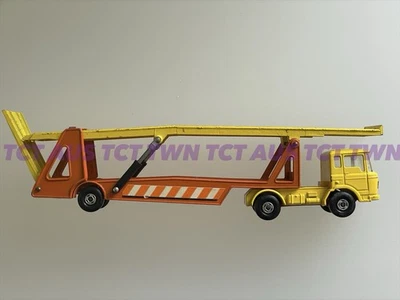 Matchbox Super Kings K-11 DAF Car Transporter in Yellow & Orange c1970 - Image 1 of 4