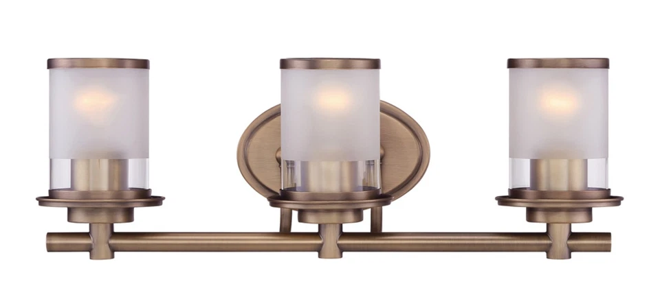 Tocador de baño Designers Fountain 6693 Essence 3 luces 23"W - latón Foto 1 de 4