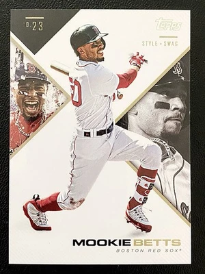 2019 Topps X Tatis Jr. 0.23 Style & Swag #4 Mookie Betts Boston Red Sox - Image 1 of 2