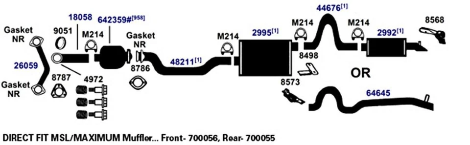 Silenciador de escape para Ford Expedition 2010-2012 Foto 1 de 4