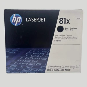 Cartouche de toner noir LaserJet HP 81x CF281-00902 MFG date 02/2025 neuve - Photo 1/8