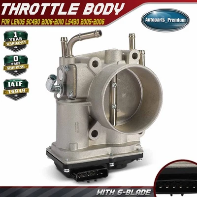 Corpo do acelerador para Lexus SC430 2006-2010 LS430 2005 2006 GS430 2006 2007 V8 4.3L - Imagem 1 de 4