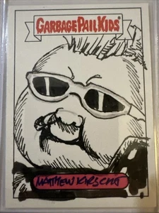 Topps Garbage Pail Kids Sketch Matthew K - Picture 1 of 2