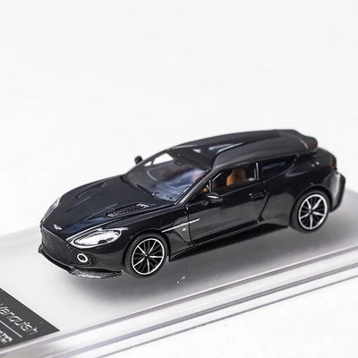 King Modelo 1/64 Aston Martin Vanquish Zagato Freno de Tiro Negro Modelo Diecast Foto 1 de 4