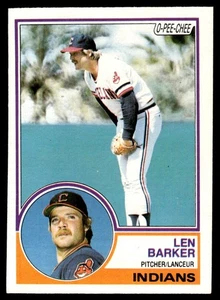 1983 O-Pee-Chee Len Barker Cleveland Indians #120 - Picture 1 of 2