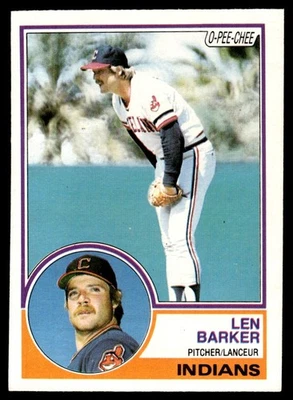 1983 O-Pee-Chee Len Barker Cleveland Indians #120 - Image 1 of 2