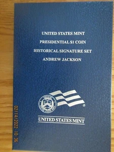 US Mint 2008 Presidential $1 Coin Signature Set Andrew Jackson Item# XL2 - Picture 1 of 8