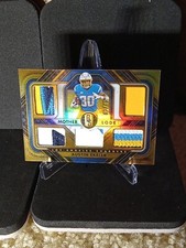 2023 Panini Gold Standard AUSTIN EKELER MOTHER LODE 5 PATCH ML-15 White Gold /49