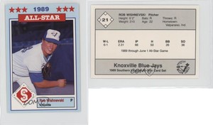 1989 Southern League All-Stars Bob Wishnevski Rob Wishnevski #21