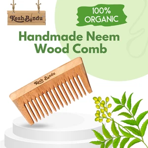 Neem Handmade 100% Natural Green Sandalwood Hair Detangler Wooden Combs - Picture 1 of 7