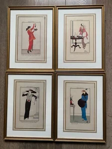 Vintage Fashion Art Prints Costume Parisiens - Kary H. Lasch Collection - Picture 1 of 24