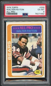 1978 Topps Walter Payton Chicago Bears #200 PSA 6 EX-MT HALL OF FAME All-Pro - Picture 1 of 2
