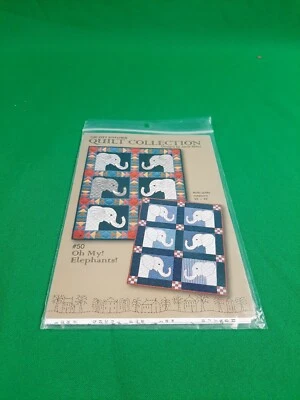 2008 The City Stitcher Quilt Collection Pattern - #50 "Oh My! Elephants!" New - Image 1 of 2