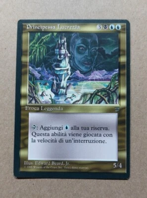UNPLAYED NM MTG Princess Lucrezia Legends MAGIC GATHERING ITALIAN EDH CUBE - Image 1 of 2