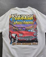 Vintage National Corvette Museum Chevrolet White Gildan T-shirt Y2K 2000s L