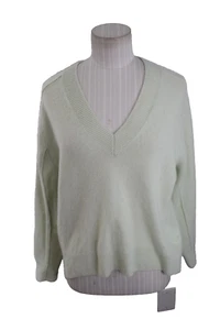 Madewell Cashmere Sweater XS V Neck Light Green NS661 Oversized LS 2024 - Picture 1 of 6