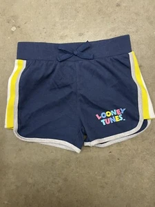 Looney Tunes Navy Shorts Girls 4 - Picture 1 of 1
