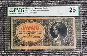 Ungarische Nationalbank 10000 MilPengo 1946 PMG-25 sehr fein - Bild 1 von 2