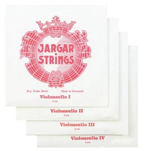Nuovo Jargar Violoncello Set 4/4 Rosso Medio Made in Danimarca Freeshipping! - Foto 1 di 1