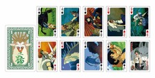 Playing cards full of scenes of Princess Mononoke STUDIO GHIBLI from Japan