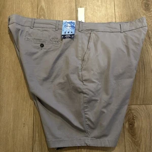 Izod Saltwater Men’s Stretch Chino Big & Tall Gray Size 52W 10.5” NEW - Picture 1 of 6