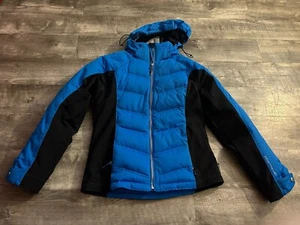 OBERMEYER GIACCA CAPPOTTO SCI blu e nero donna donna taglia 8 in ottime condizioni - Foto 1 di 12