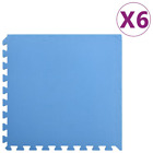 Bodenmatten 6 Stk. 2,16 M Eva-Schaumstoff Blau