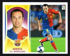 INIESTA #12 FC BARCELONA 2009-10 CHROME PANINI LA LIGA BBVA ESTE 09/10
