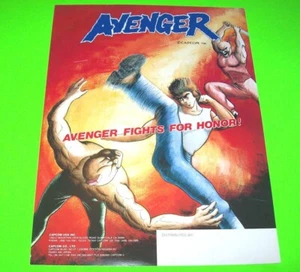 Avenger Original 1988 Vintage Retro Juego Arcade Promo Ventas Flyer Capcom - Imagen 1 de 2
